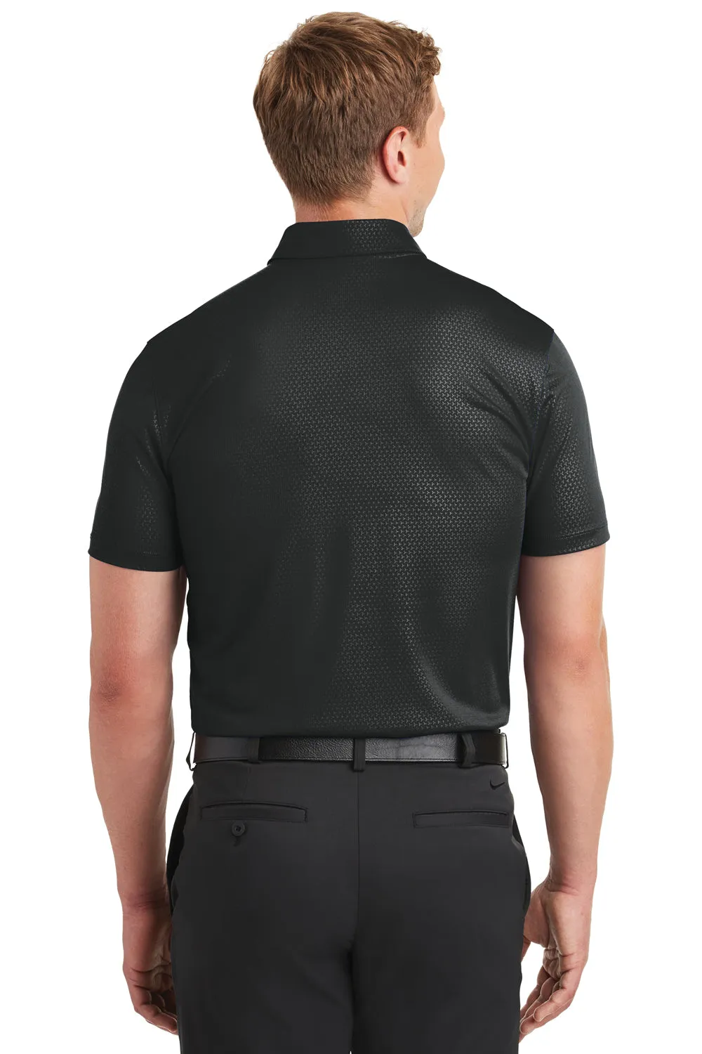 Nike Mens Dri-Fit Moisture Wicking Short Sleeve Polo Shirt - Black