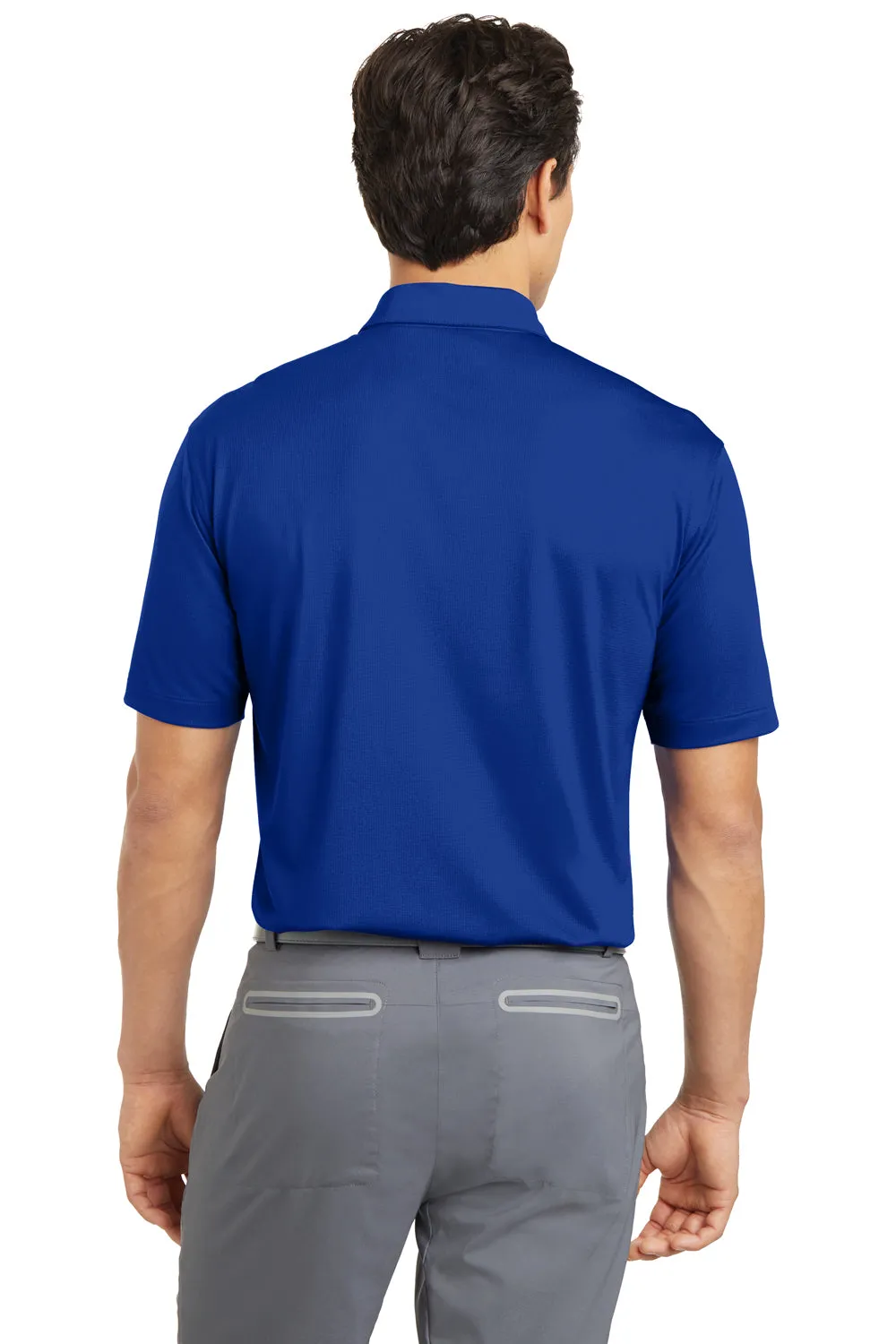 Nike Mens Dri-Fit Moisture Wicking Short Sleeve Polo Shirt - Royal Blue