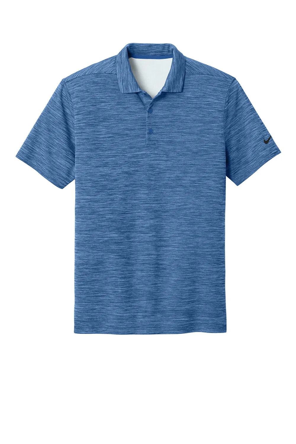 Nike Mens Dri-Fit Moisture Wicking Striated Short Sleeve Polo Shirt - Game Royal Blue