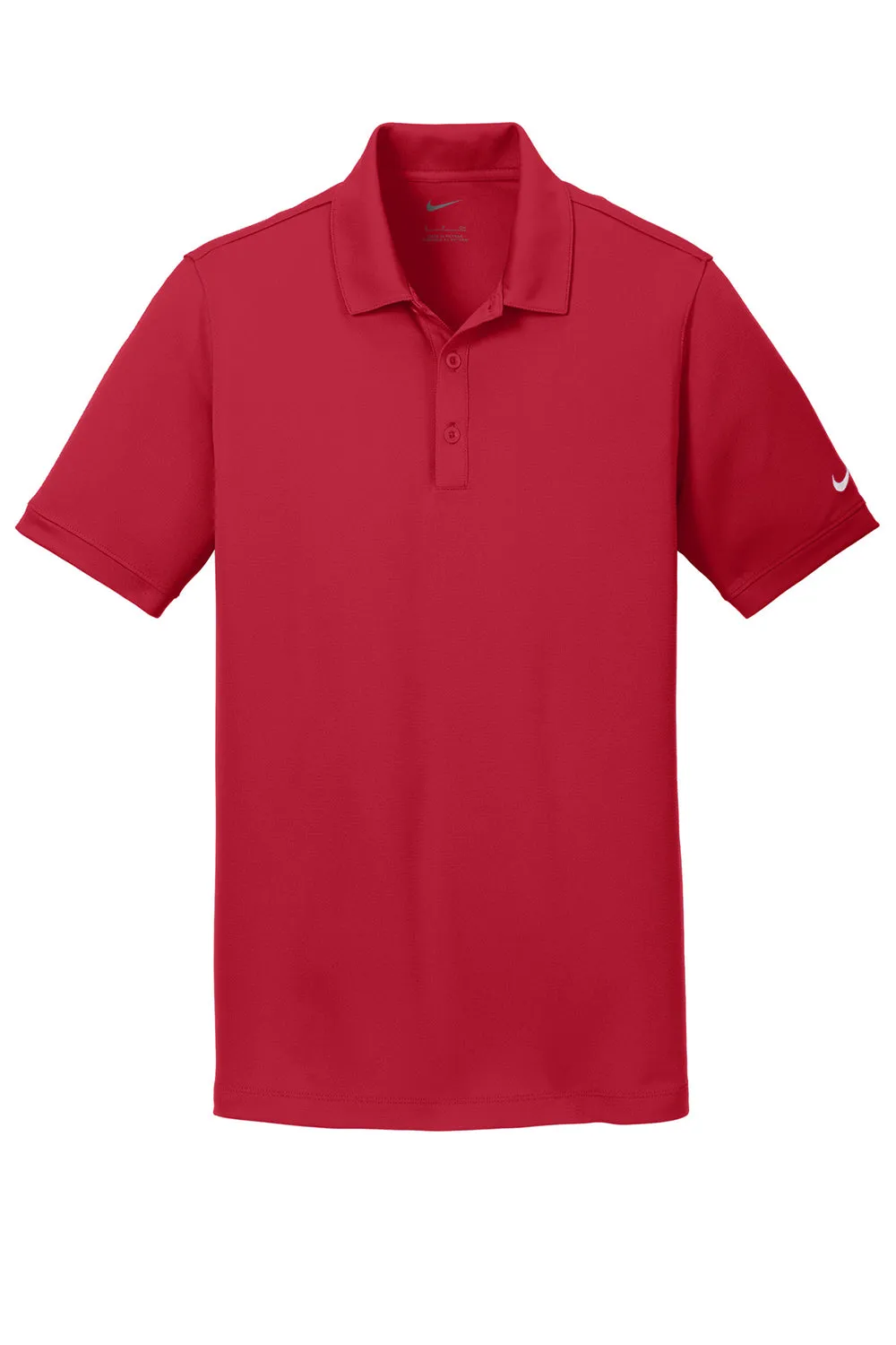 Nike Mens Icon Dri-Fit Moisture Wicking Short Sleeve Polo Shirt - Gym Red