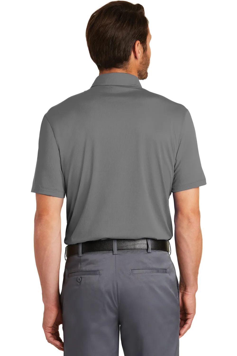 Nike Mens Legacy Dri-Fit Moisture Wicking Short Sleeve Polo Shirt - Dark Grey