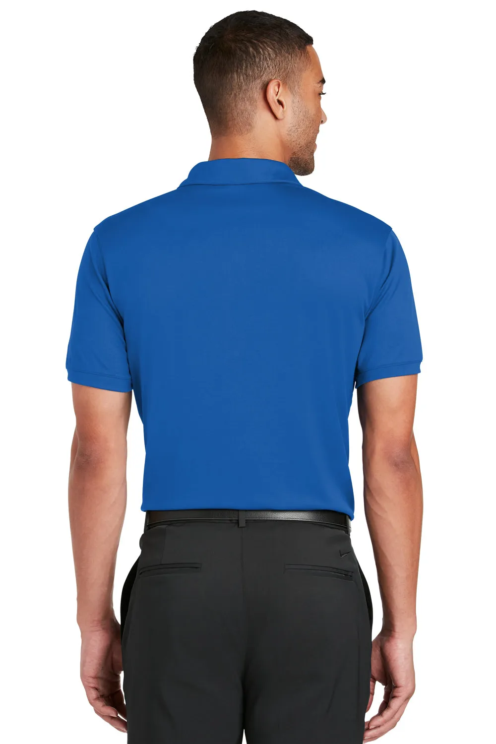 Nike Mens Players Dri-Fit Moisture Wicking Short Sleeve Polo Shirt - Gym Blue
