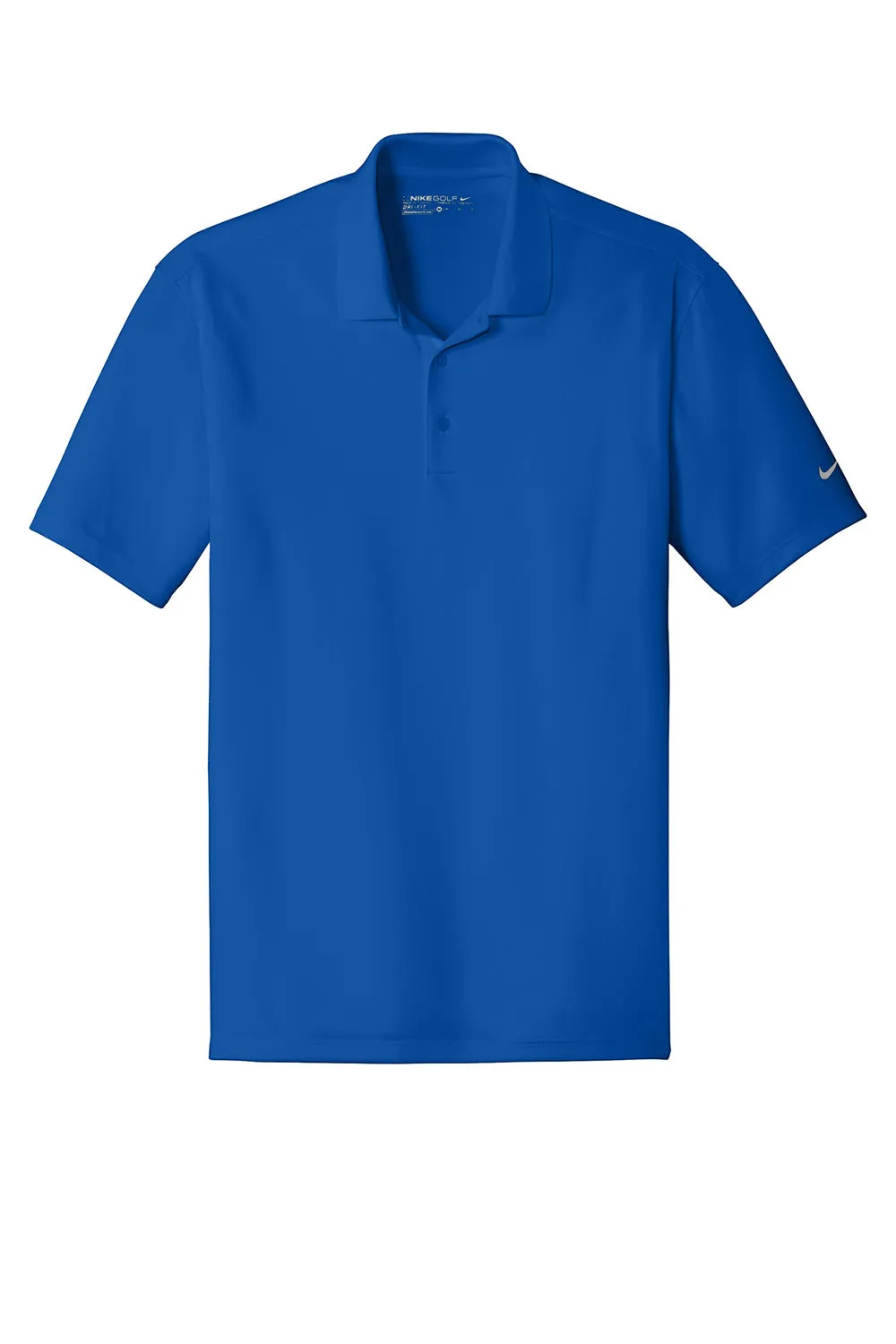 Nike Mens Players Dri-Fit Moisture Wicking Short Sleeve Polo Shirt - Gym Blue