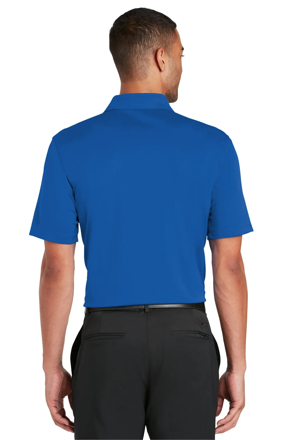 Nike Mens Players Dri-Fit Moisture Wicking Short Sleeve Polo Shirt - Gym Blue