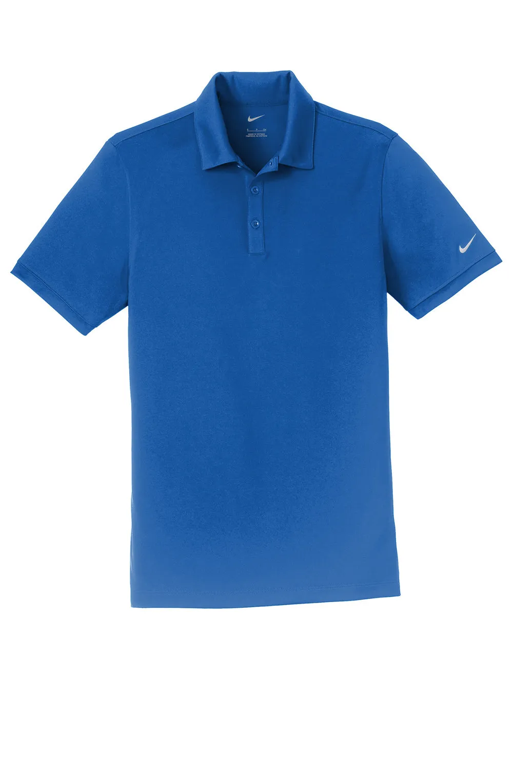 Nike Mens Players Dri-Fit Moisture Wicking Short Sleeve Polo Shirt - Gym Blue