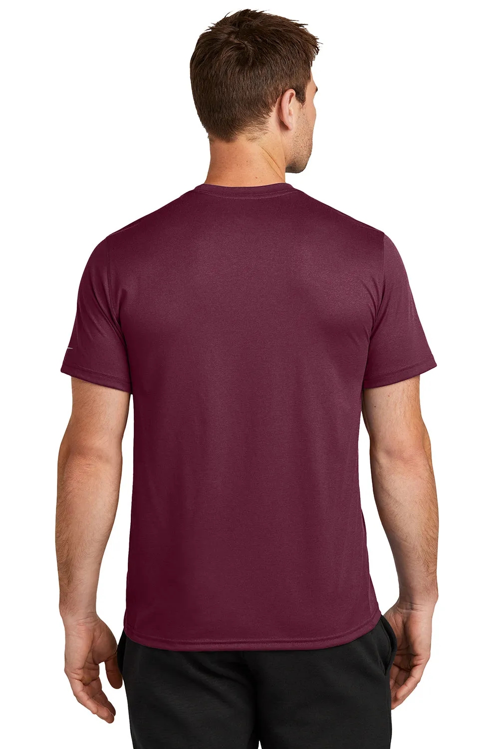 Nike Mens rLegend Dri-Fit Moisture Wicking Short Sleeve Crewneck T-Shirt - Deep Maroon