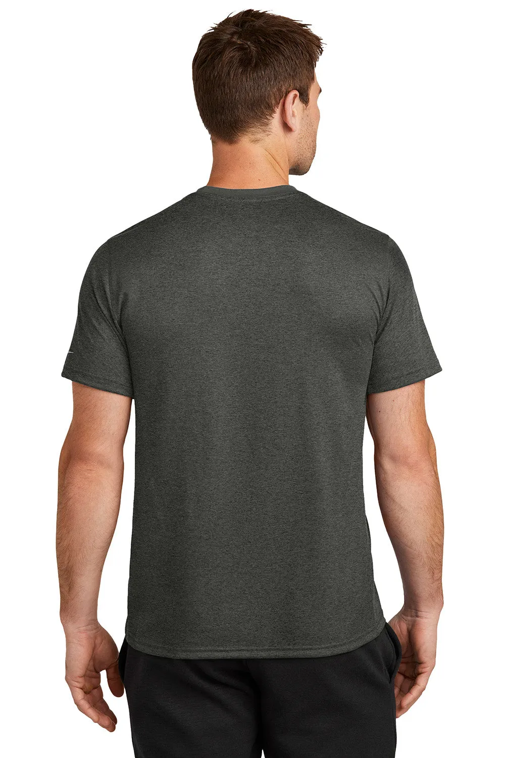 Nike Mens rLegend Dri-Fit Moisture Wicking Short Sleeve Crewneck T-Shirt - Heather Dark Smoke Grey