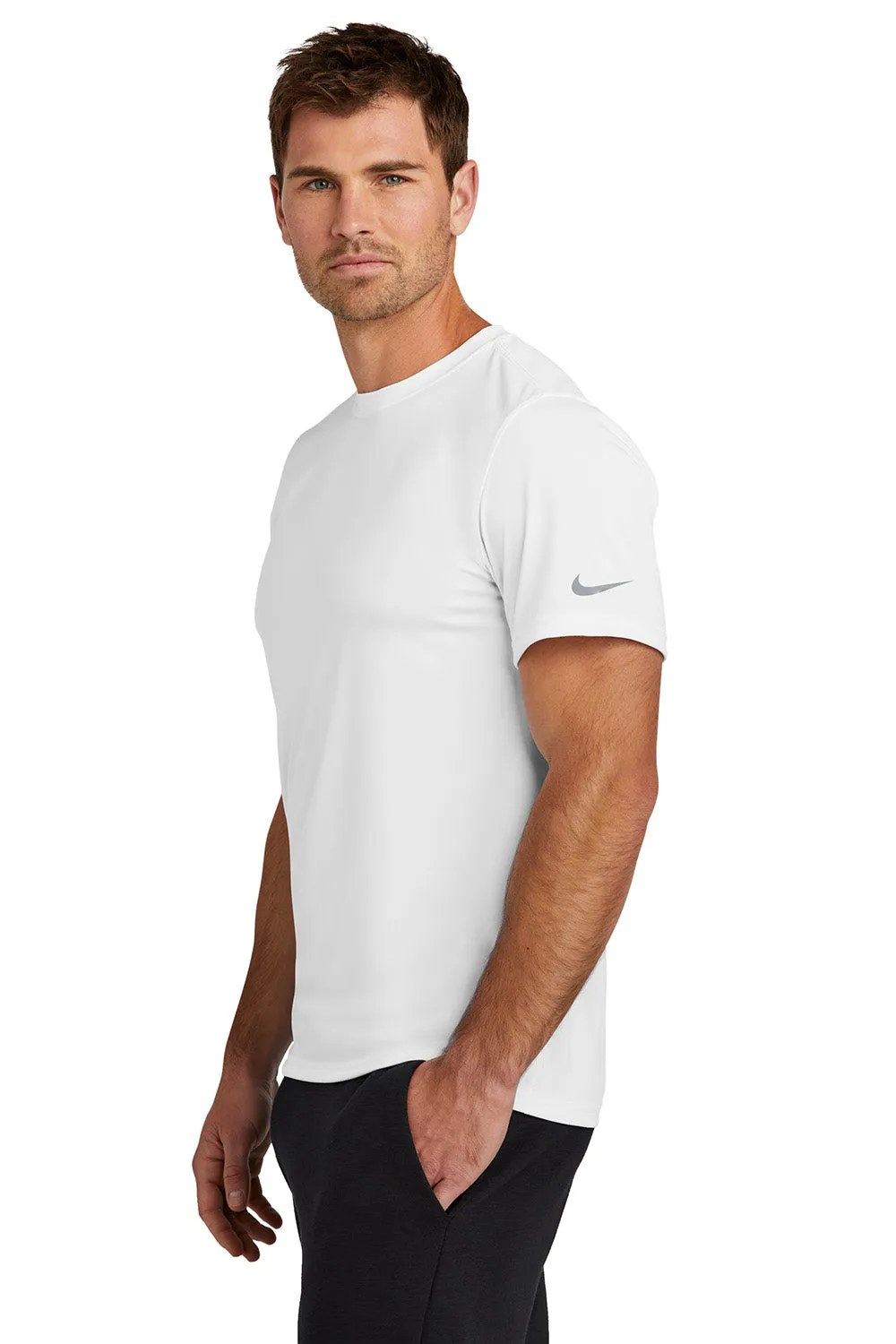 Nike Mens rLegend Dri-Fit Moisture Wicking Short Sleeve Crewneck T-Shirt - White