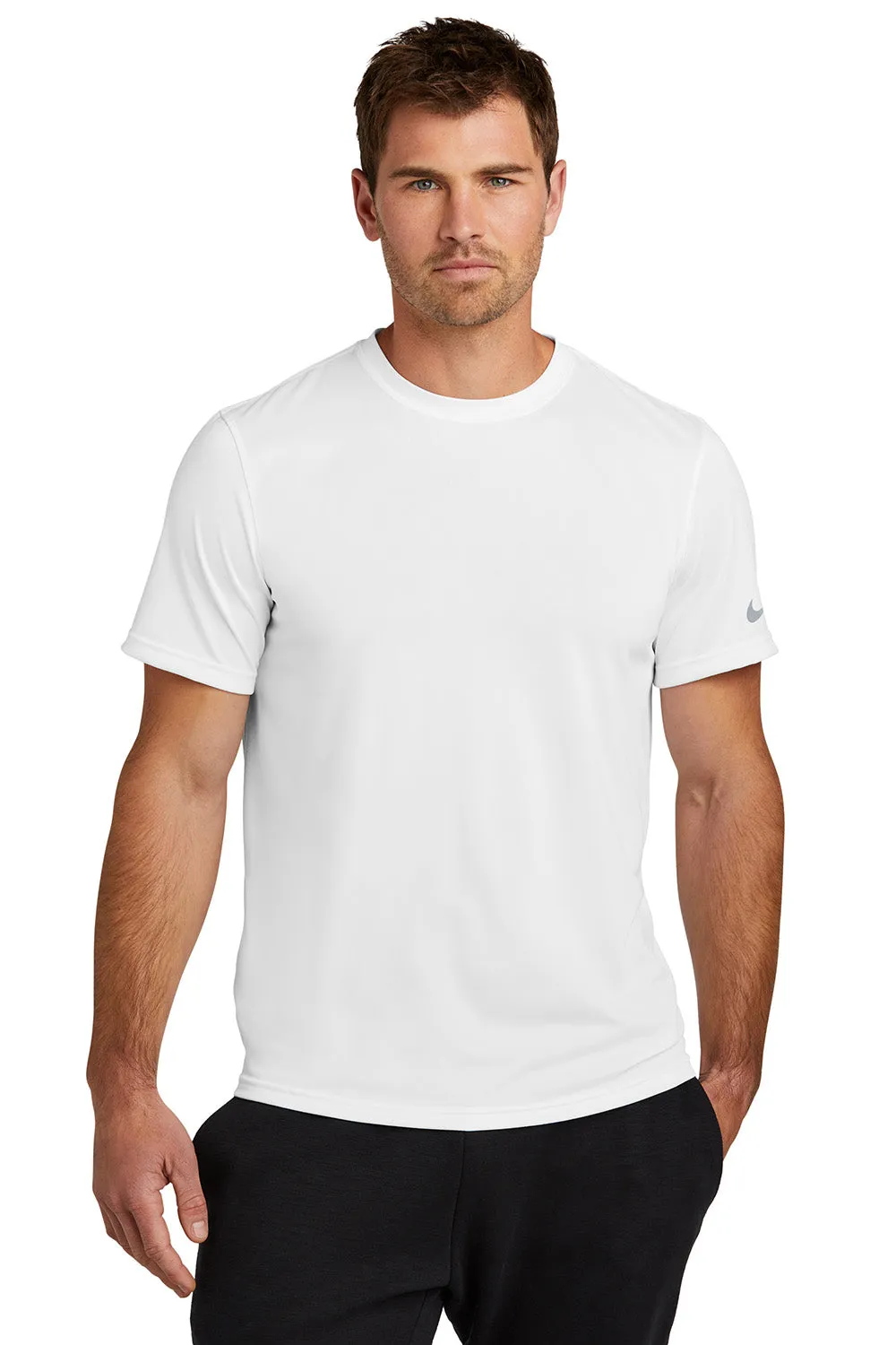 Nike Mens rLegend Dri-Fit Moisture Wicking Short Sleeve Crewneck T-Shirt - White