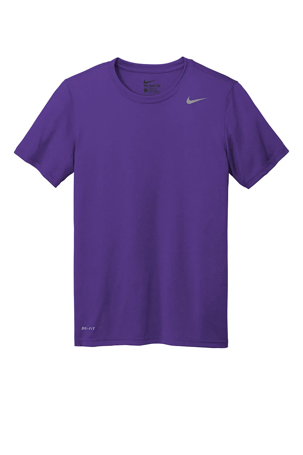 Nike Mens Team rLegend Dri-Fit Moisture Wicking Short Sleeve Crewneck T-Shirt - Court Purple