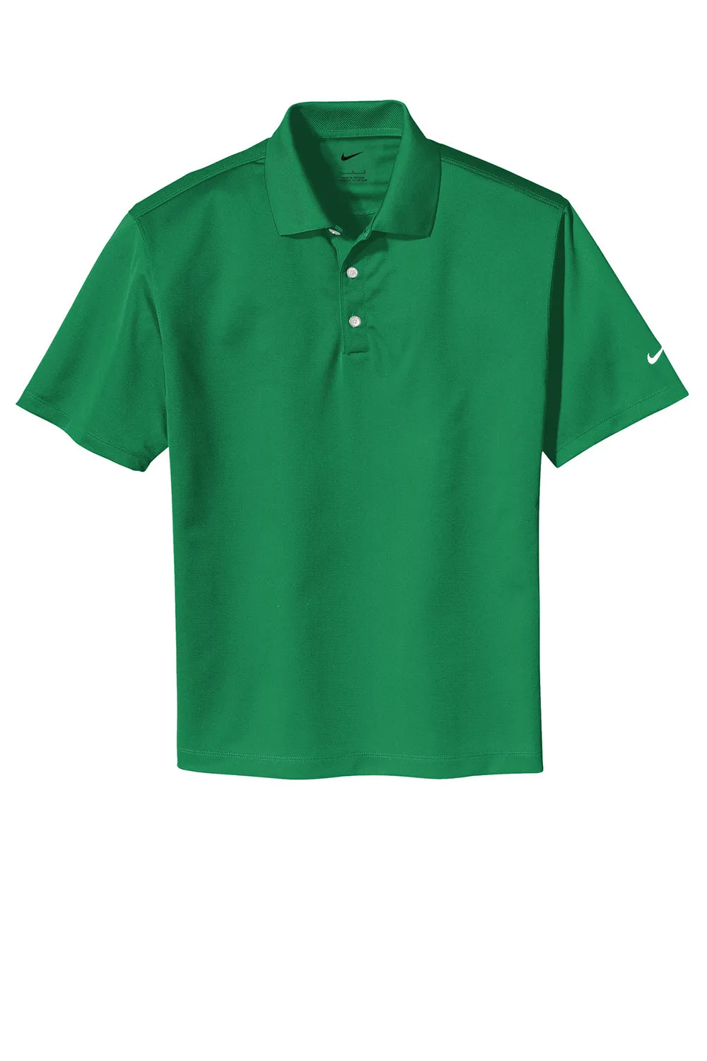 Nike Mens Tech Basic Dri-Fit Moisture Wicking Short Sleeve Polo Shirt - Lucky Green