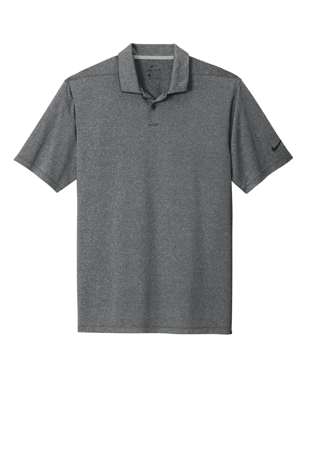 Nike Mens Vapor Dri-Fit Moisture Wicking Short Sleeve Polo Shirt - Heather Black
