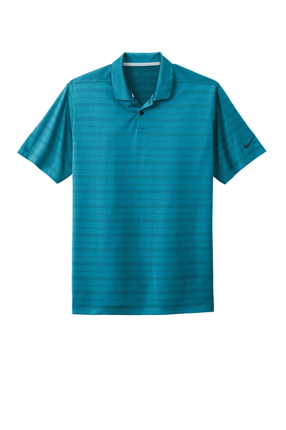 Nike Mens Vapor Jacquard Dri-Fit Moisture Wicking Short Sleeve Polo Shirt - Marina Blue