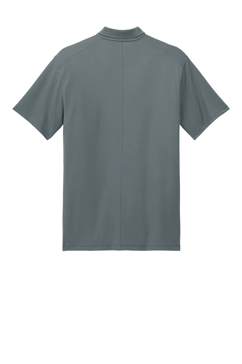 Nike Mens Victory Dri-Fit Moisture Wicking Colorblock Short Sleeve Polo Shirt - Cool Grey/Navy Blue/White