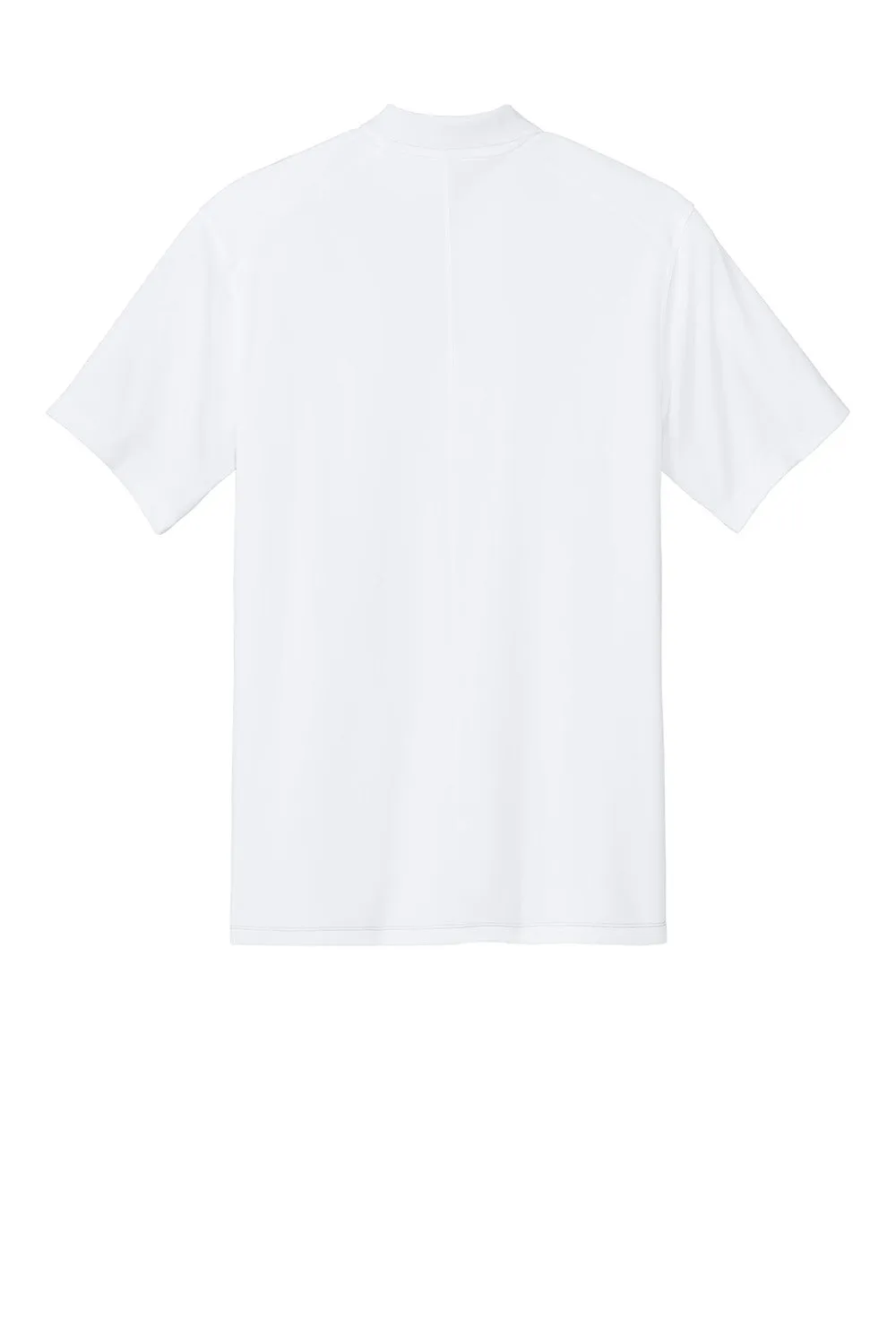 Nike Mens Victory Dri-Fit Moisture Wicking Colorblock Short Sleeve Polo Shirt - White/Cool Grey/Black