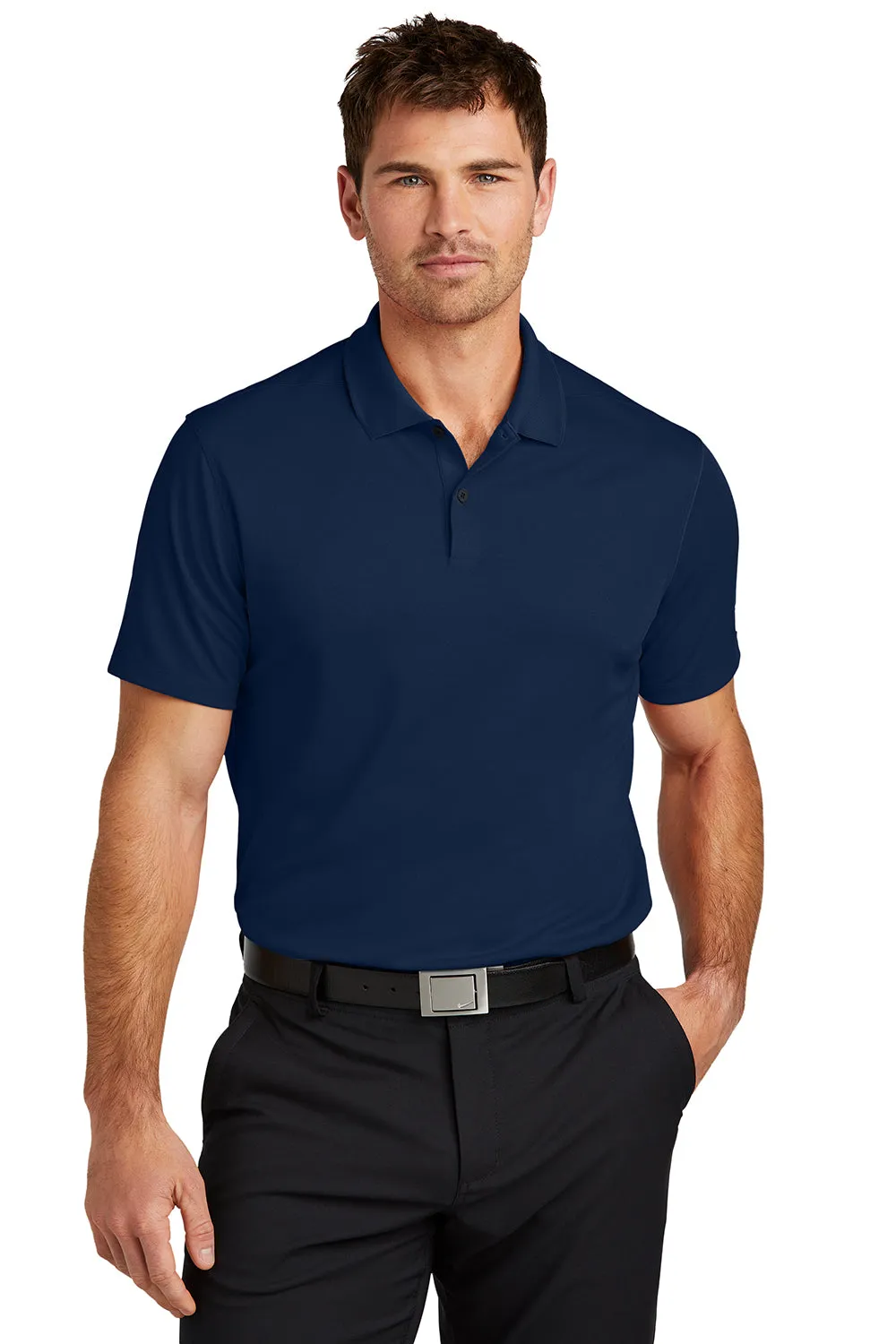 Nike Mens Victory Dri-Fit Moisture Wicking Short Sleeve Polo Shirt - College Navy Blue