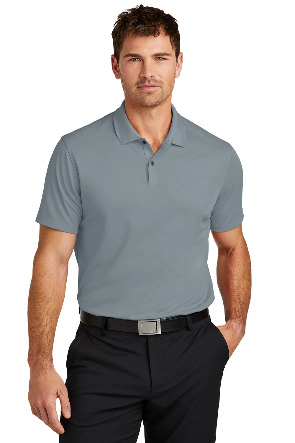 Nike Mens Victory Dri-Fit Moisture Wicking Short Sleeve Polo Shirt - Cool Grey