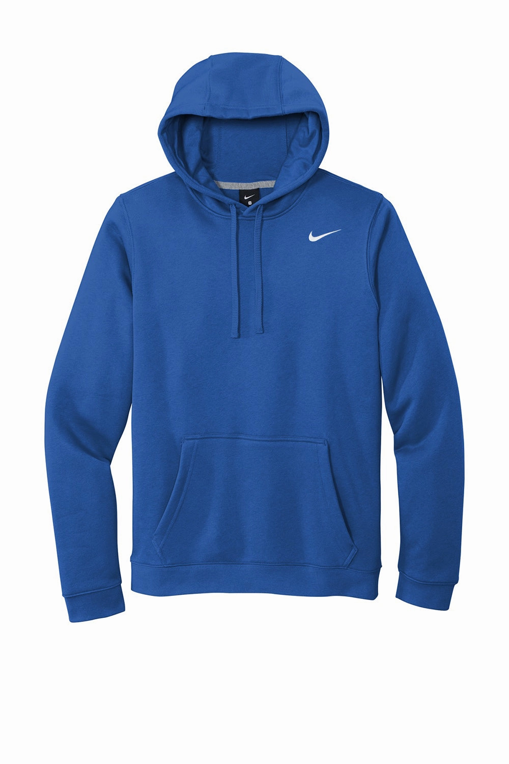 Nike Mens Club Fleece Hooded Sweatshirt Hoodie w/ Pouch Pocket - Royal Blue