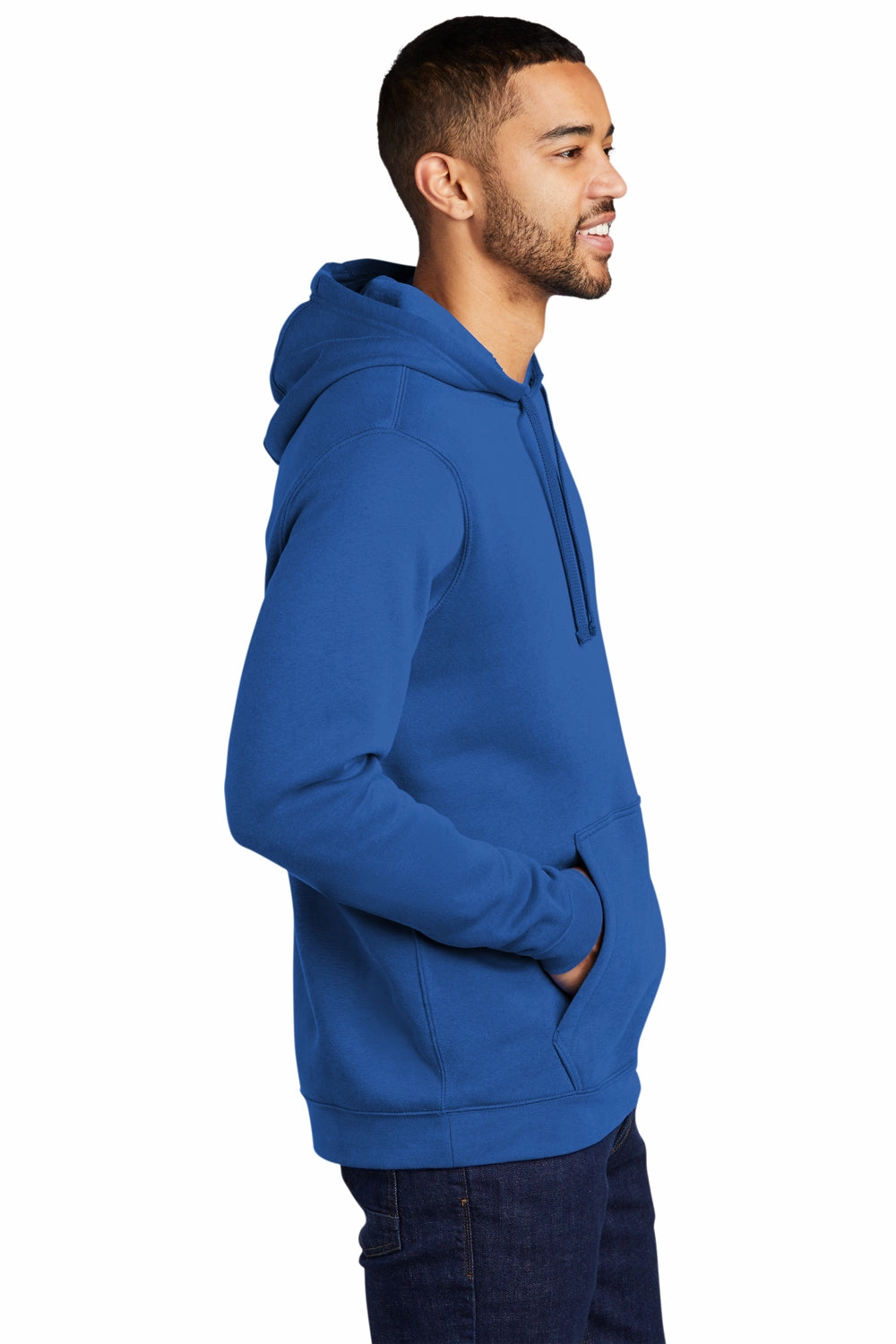 Nike Mens Club Fleece Hooded Sweatshirt Hoodie w/ Pouch Pocket - Royal Blue