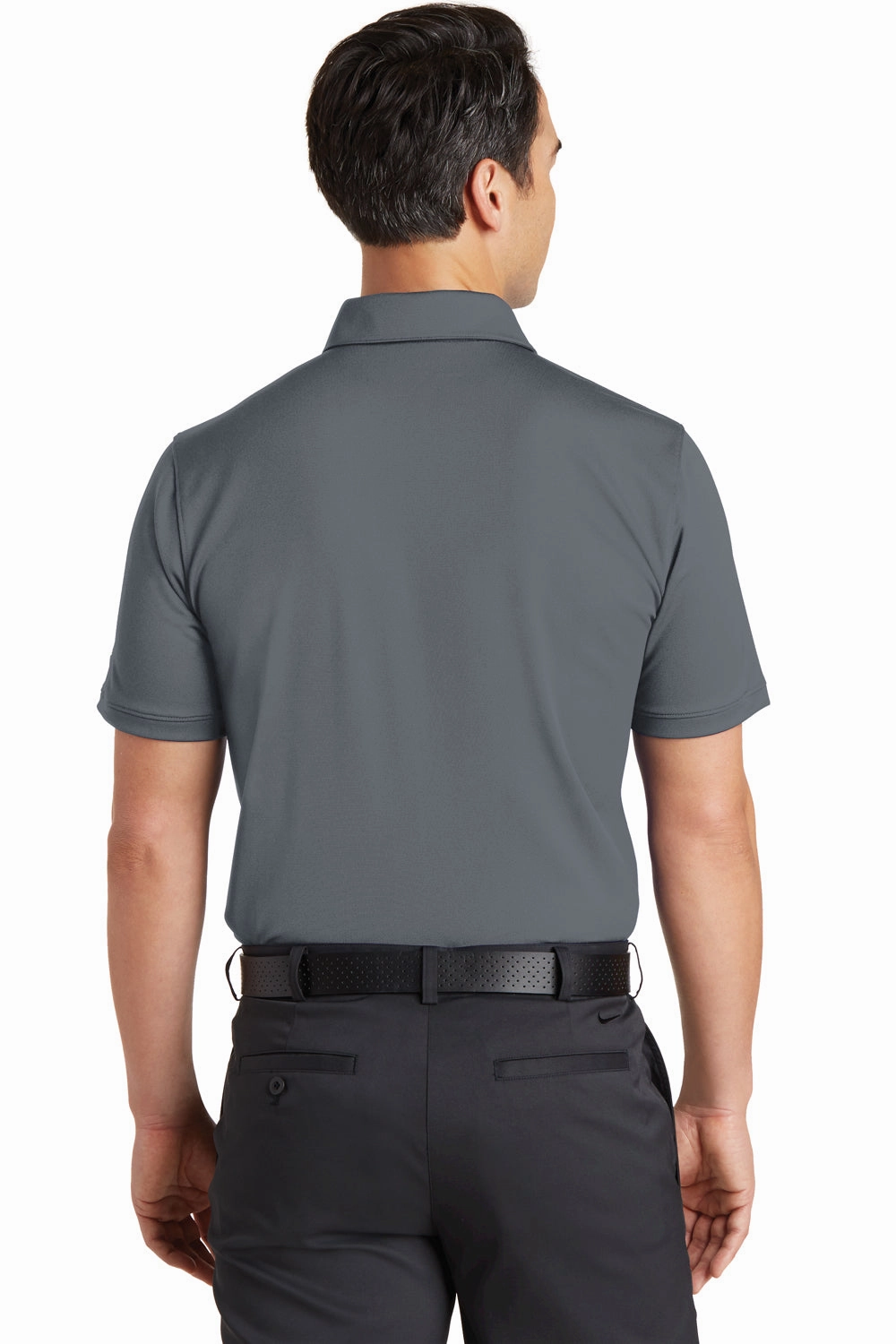 Nike Mens Icon Dri-Fit Moisture Wicking Short Sleeve Polo Shirt - Dark Grey