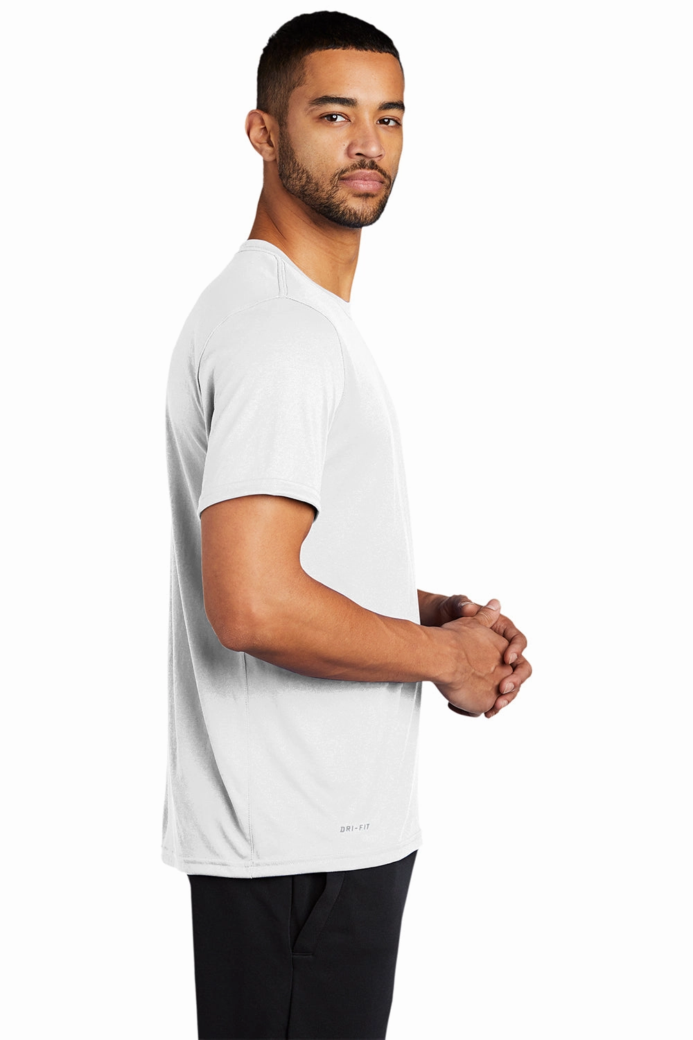 Nike Mens Team rLegend Dri-Fit Moisture Wicking Short Sleeve Crewneck T-Shirt - White