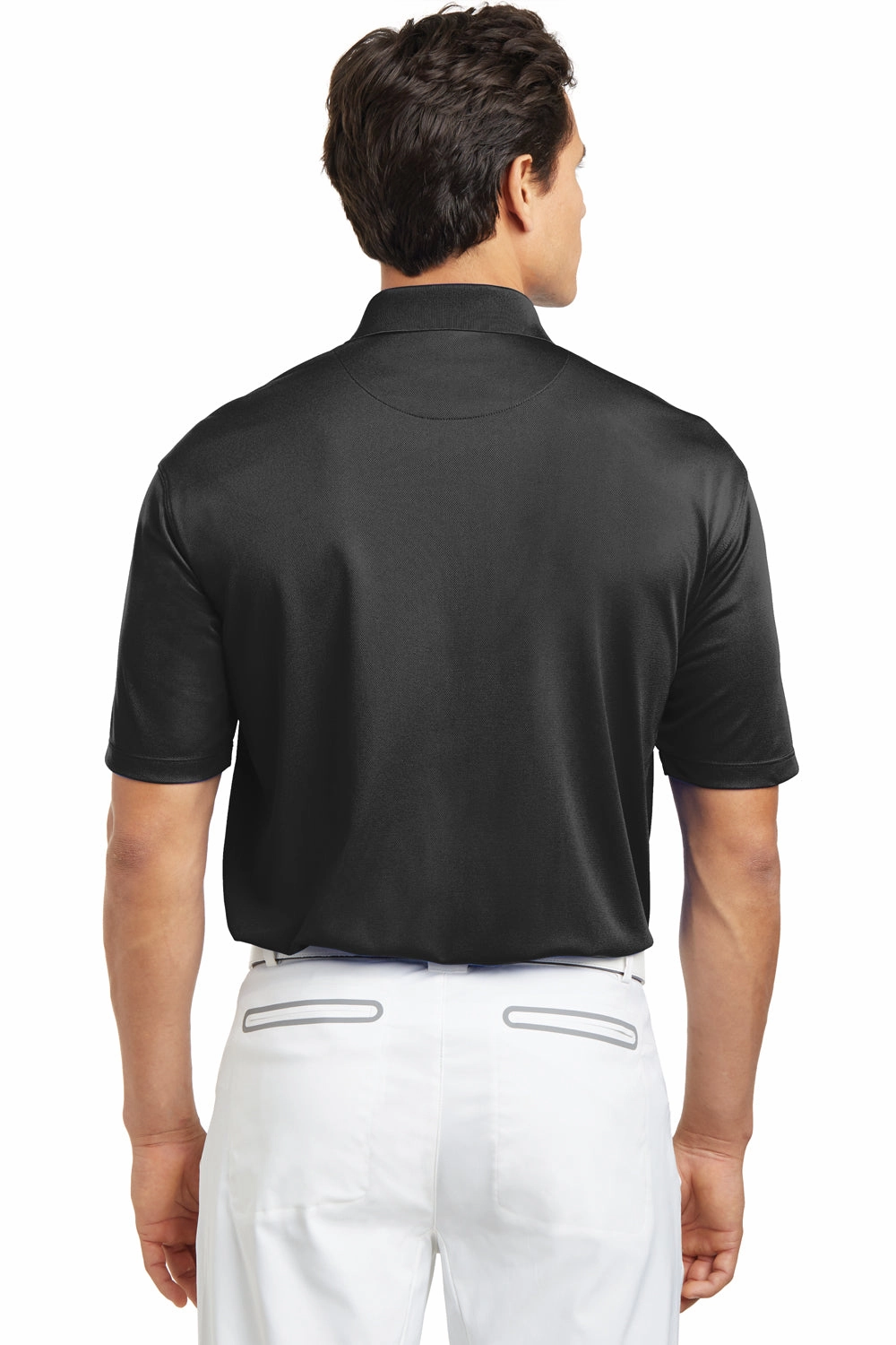 Nike Mens Tech Basic Dri-Fit Moisture Wicking Short Sleeve Polo Shirt - Black