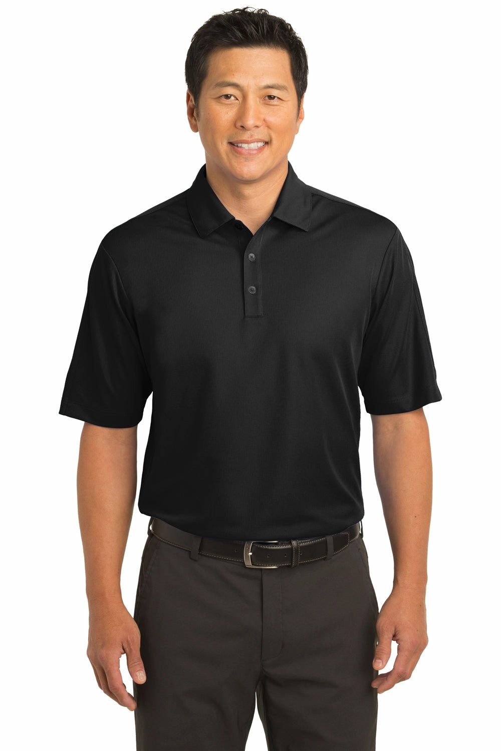Nike Mens Tech Sport Dri-Fit Moisture Wicking Short Sleeve Polo Shirt - Black