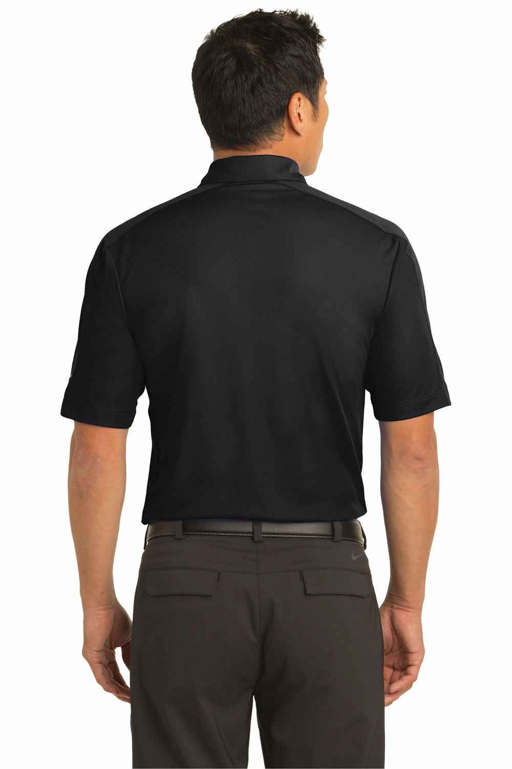 Nike Mens Tech Sport Dri-Fit Moisture Wicking Short Sleeve Polo Shirt - Black