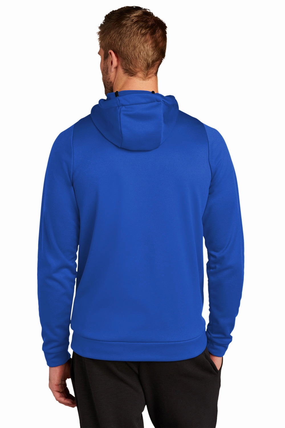 Nike Mens Therma-Fit Moisture Wicking Fleece Hooded Sweatshirt Hoodie w/ Pouch Pocket - Team Royal Blue