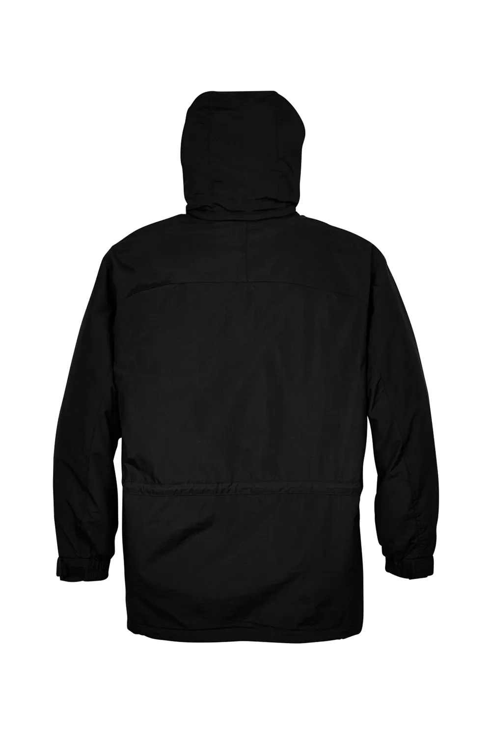 North End Mens 3-in-1 Water Resistant Full Zip Hooded Jacket - Black