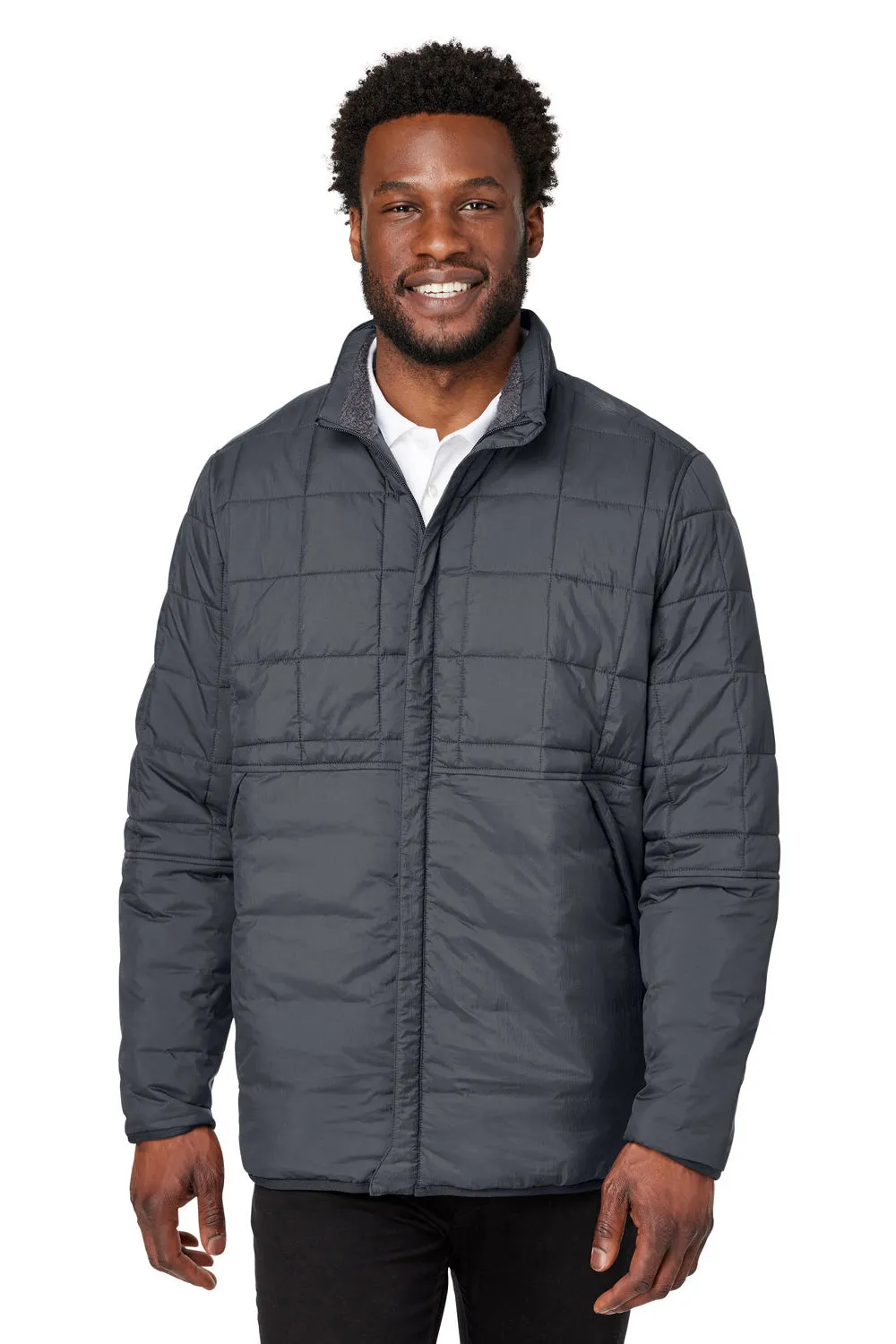 North End Mens Aura Water Resistant Full Zip Jacket - Carbon Grey