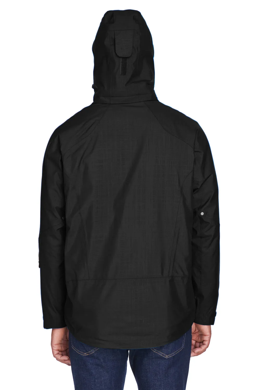 North End Mens Caprice 3-in-1 Waterproof Full Zip Hooded Jacket - Black