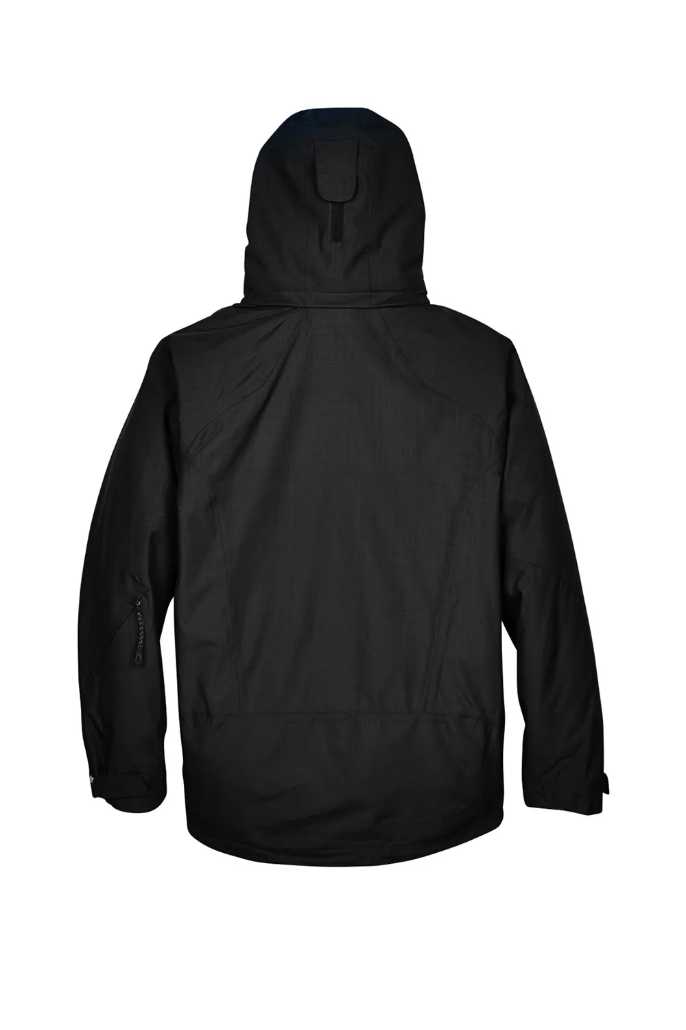 North End Mens Caprice 3-in-1 Waterproof Full Zip Hooded Jacket - Black