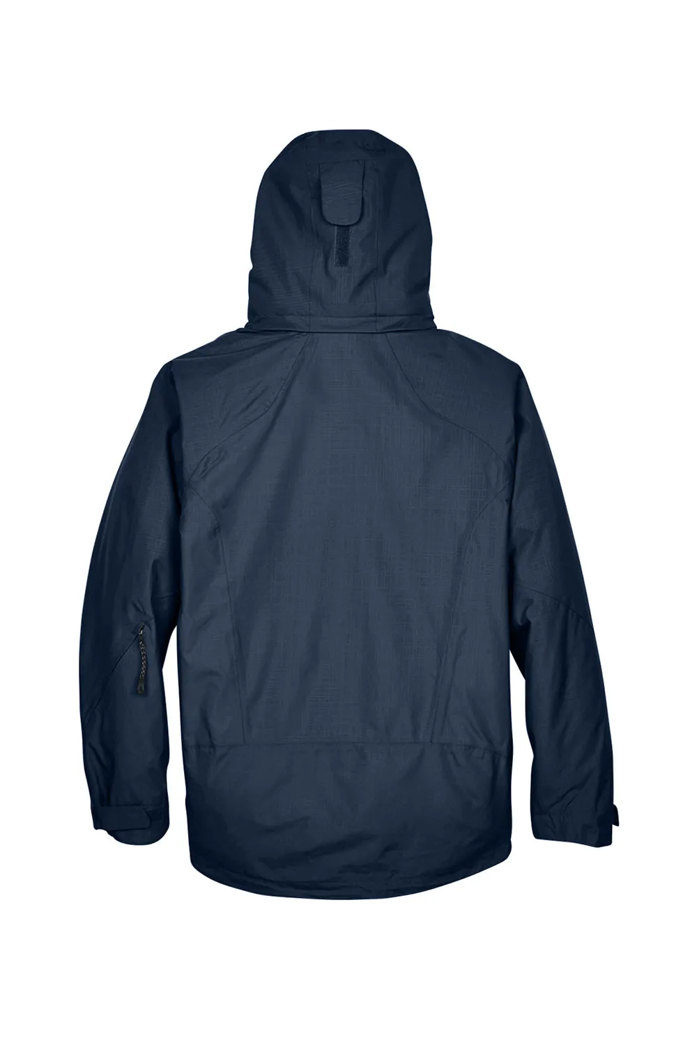North End Mens Caprice 3-in-1 Waterproof Full Zip Hooded Jacket - Classic Navy Blue
