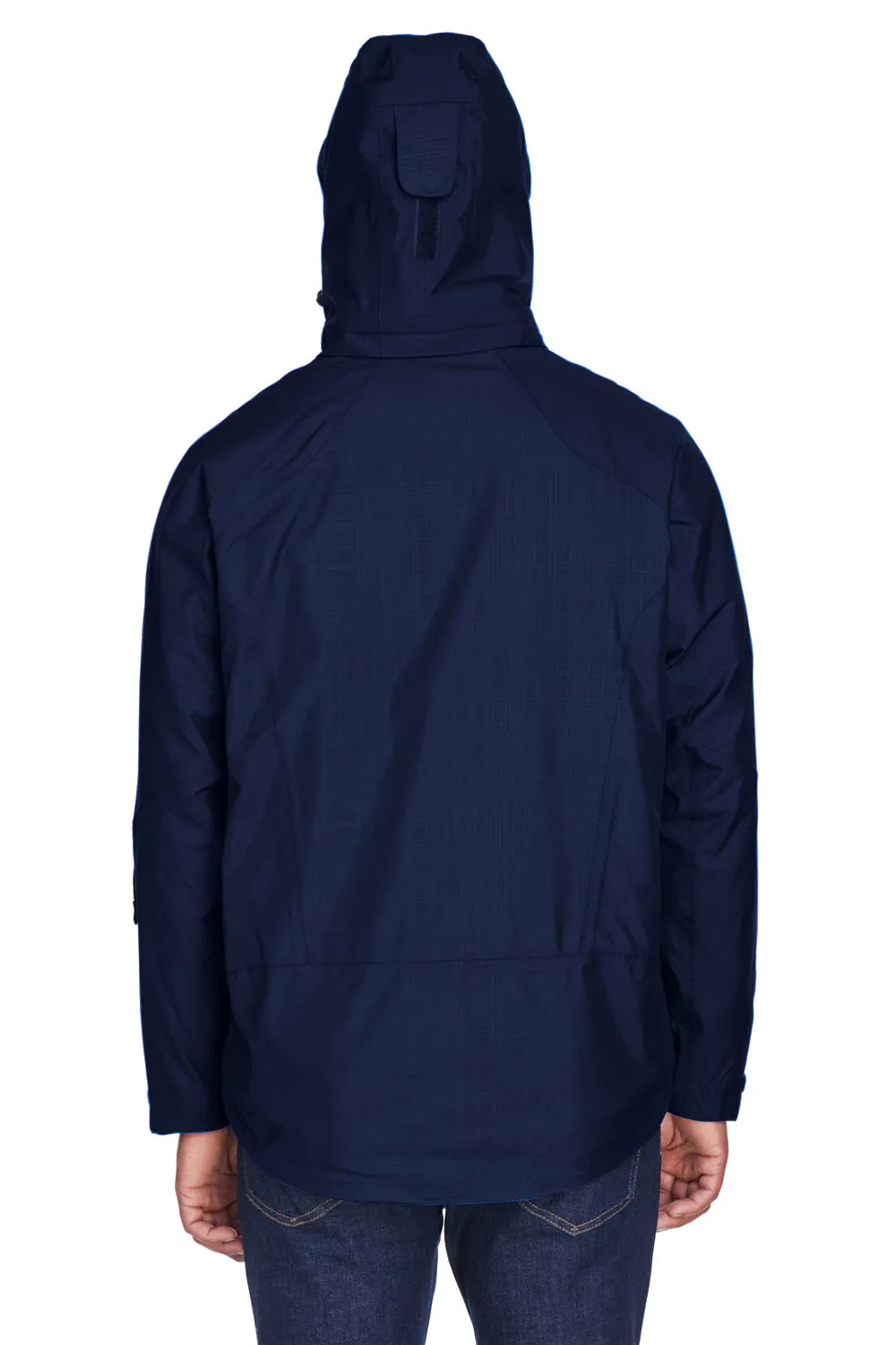 North End Mens Caprice 3-in-1 Waterproof Full Zip Hooded Jacket - Classic Navy Blue