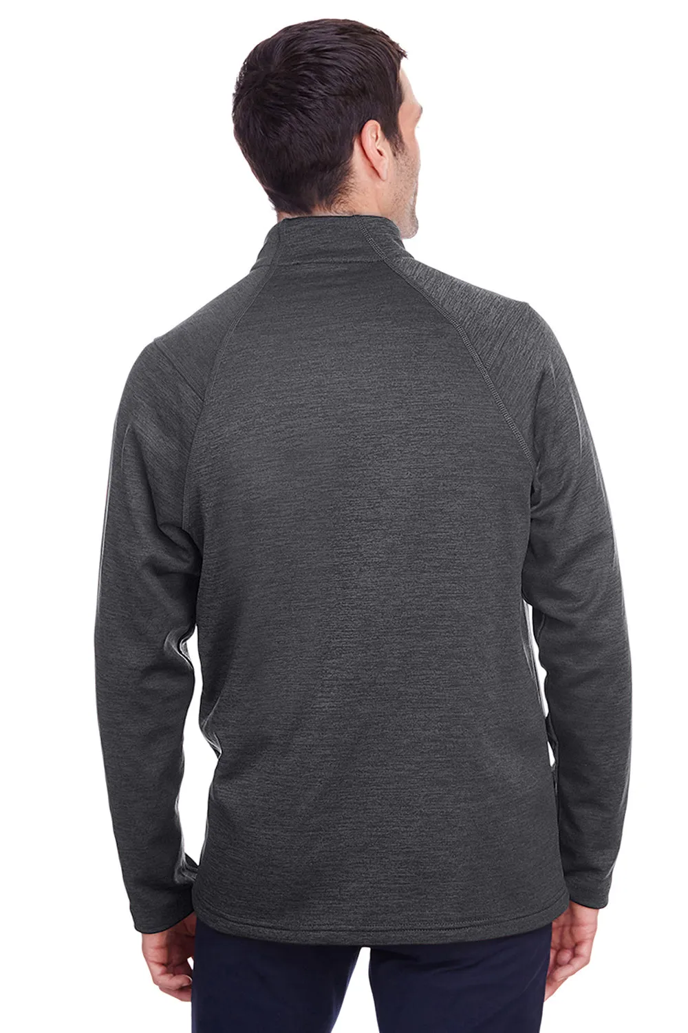 North End Mens Flux 2.0 Fleece Water Resistant Full Zip Jacket - Heather Black/Carbon Grey