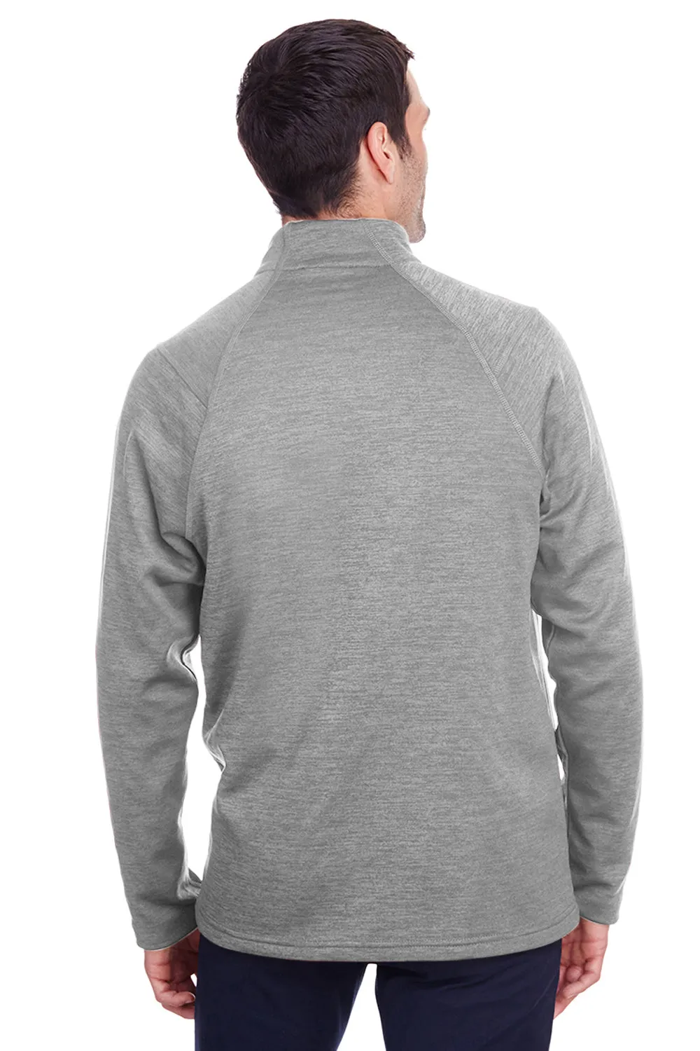 North End Mens Flux 2.0 Fleece Water Resistant Full Zip Jacket - Heather Light Grey/Carbon Grey