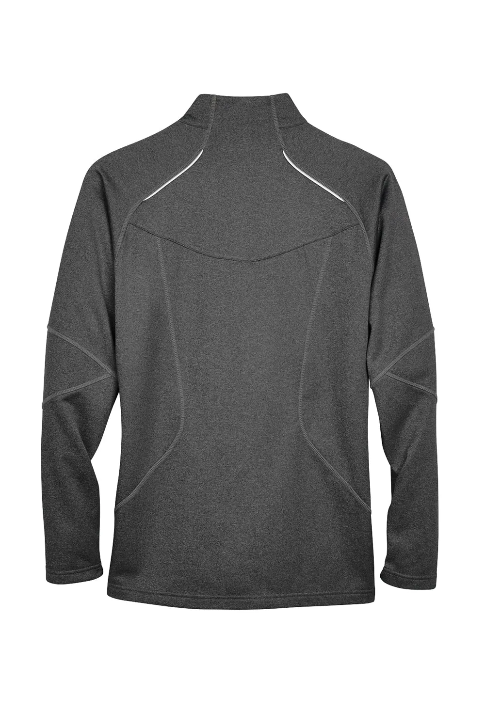 North End Mens Gravity Performance Moisture Wicking Full Zip Fleece Jacket - Heather Carbon Grey