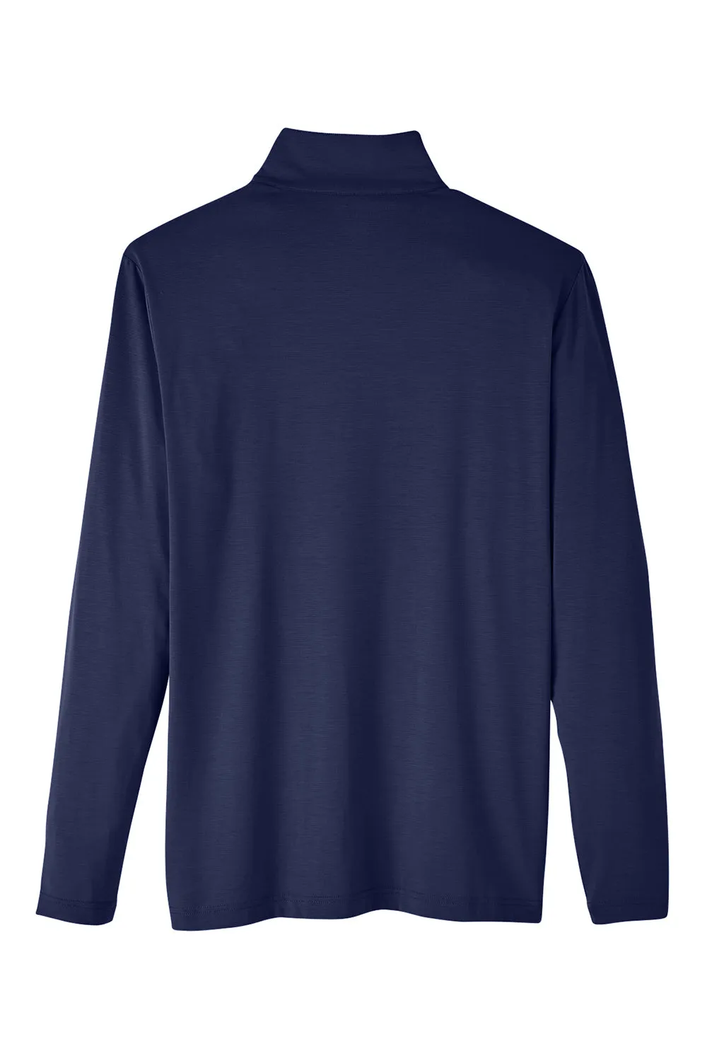 North End Mens Jaq Performance Moisture Wicking Long Sleeve Polo Shirt - Classic Navy Blue