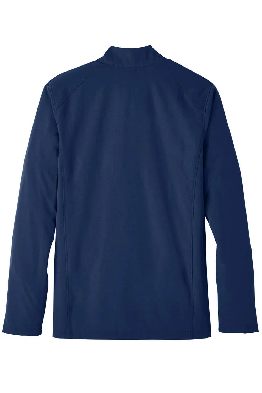 North End Mens Quest Performance Moisture Wicking 1/4 Zip Sweatshirt w/ Pockets - Classic Navy Blue/Carbon Grey - Closeout