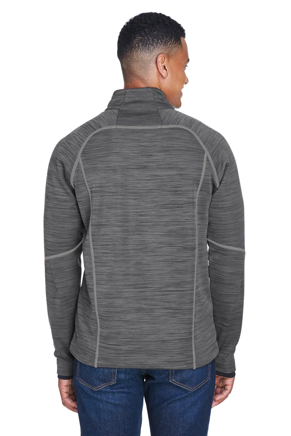North End Mens Sport Red Flux Full Zip Jacket - Carbon Grey/Black
