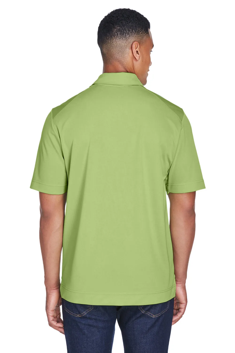 North End Mens Sport Red Performance Moisture Wicking Short Sleeve Polo Shirt - Cactus Green