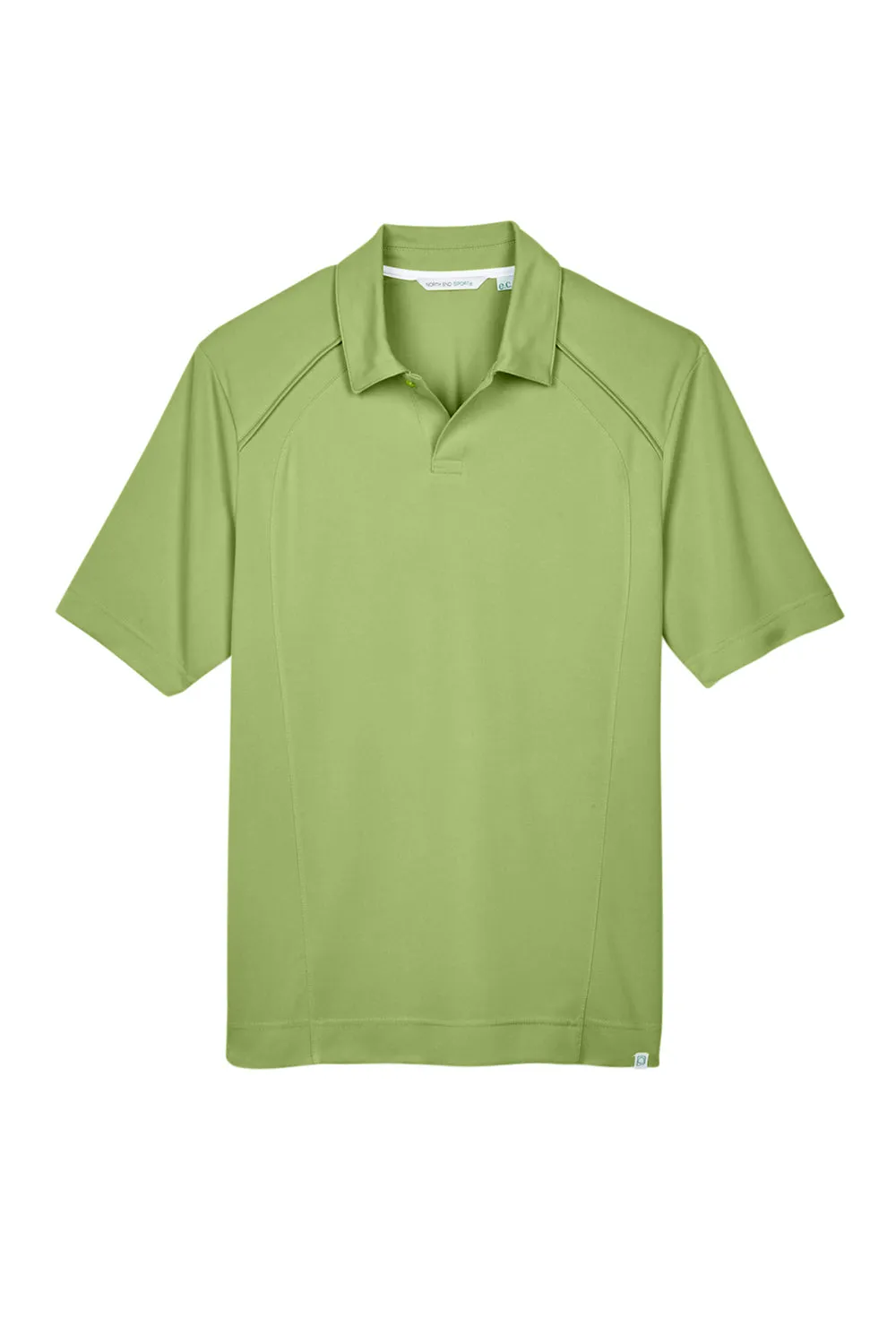 North End Mens Sport Red Performance Moisture Wicking Short Sleeve Polo Shirt - Cactus Green
