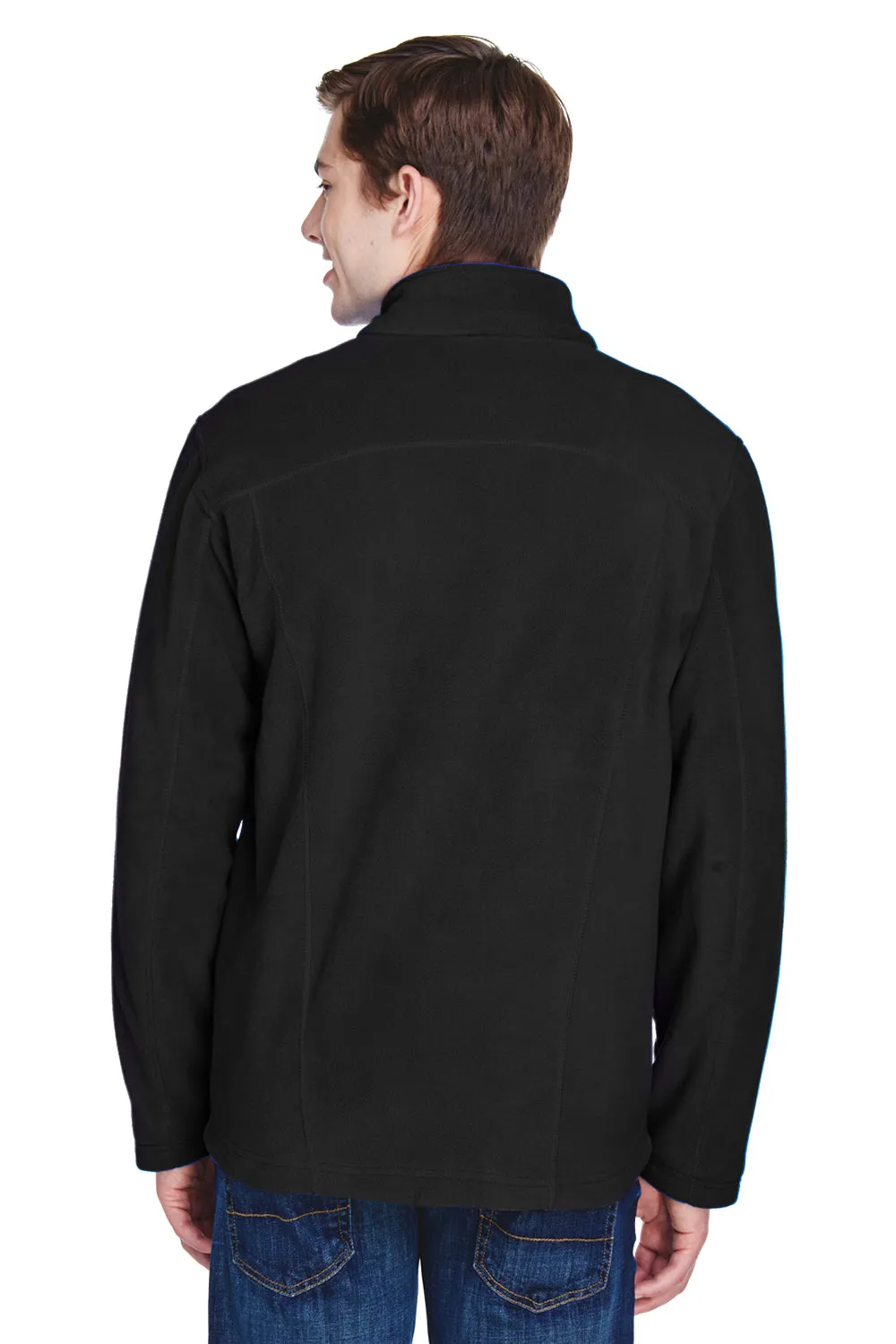 North End Mens Voyage Pill Resistant Fleece Full Zip Jacket - Black - Closeout