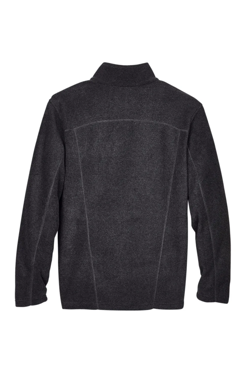 North End Mens Voyage Pill Resistant Fleece Full Zip Jacket - Heather Charcoal Grey - Closeout