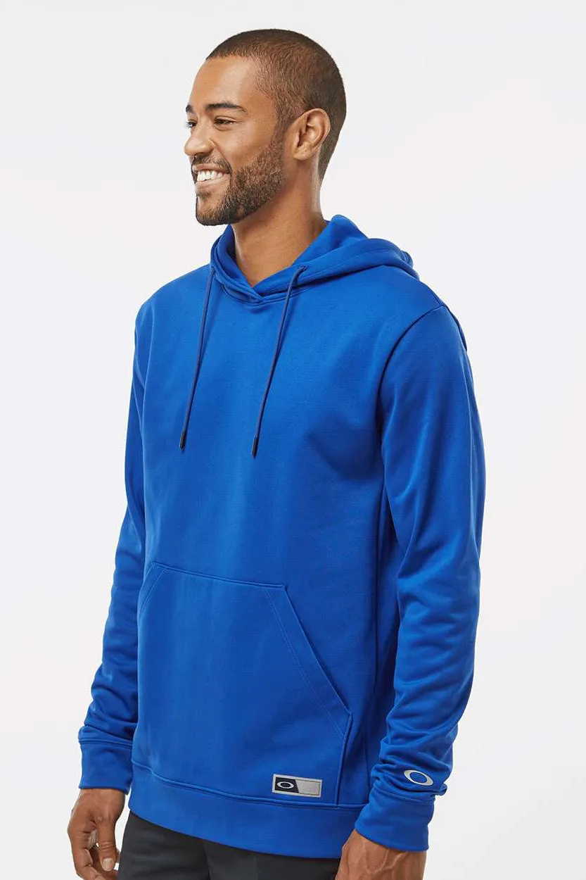 Oakley Mens Team Issue Hydrolix Hooded Sweatshirt Hoodie w/ Pouch Pocket - Team Royal Blue