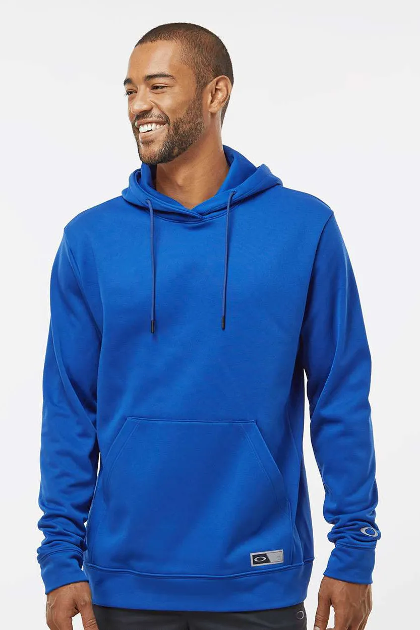 Oakley Mens Team Issue Hydrolix Hooded Sweatshirt Hoodie w/ Pouch Pocket - Team Royal Blue