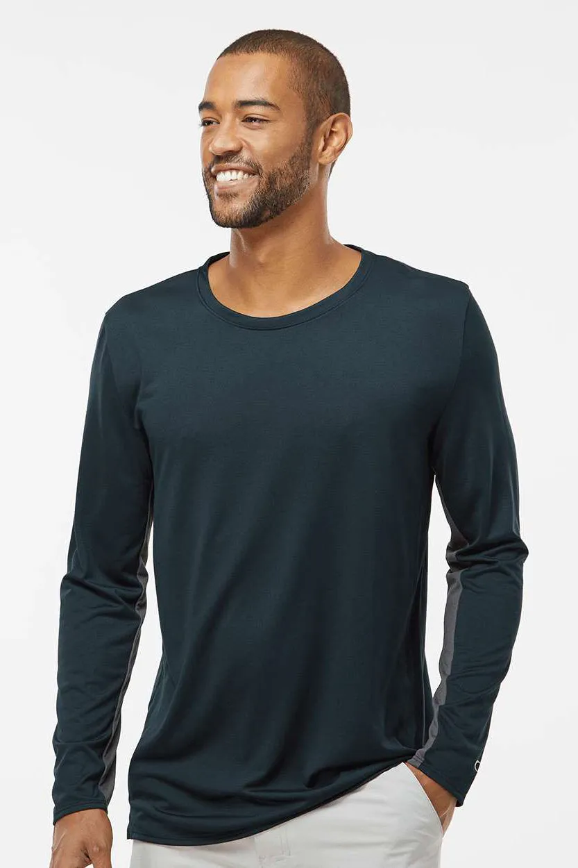 Oakley Mens Team Issue Hydrolix Long Sleeve Crewneck T-Shirt - Blackout