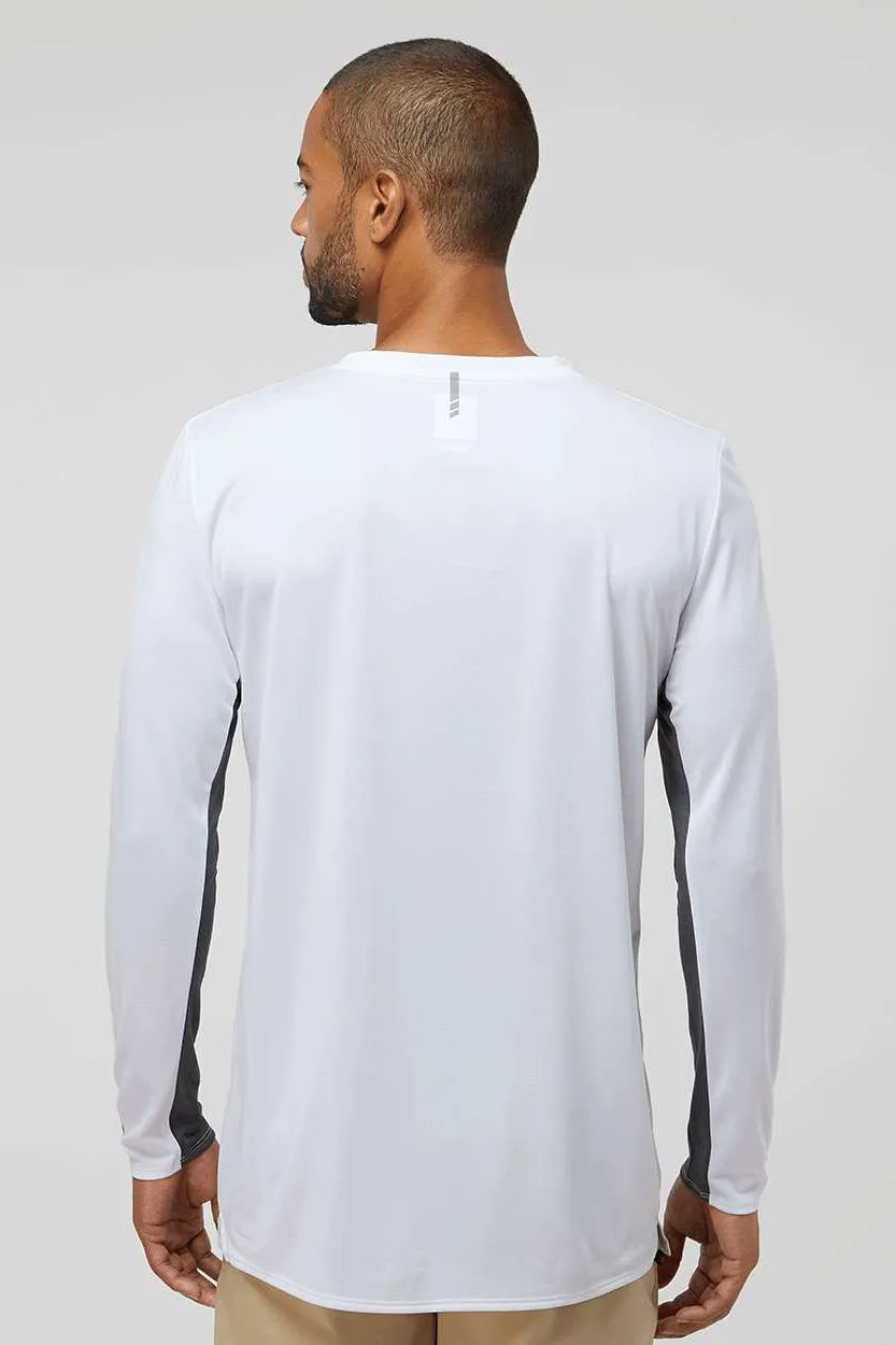 Oakley Mens Team Issue Hydrolix Long Sleeve Crewneck T-Shirt - White