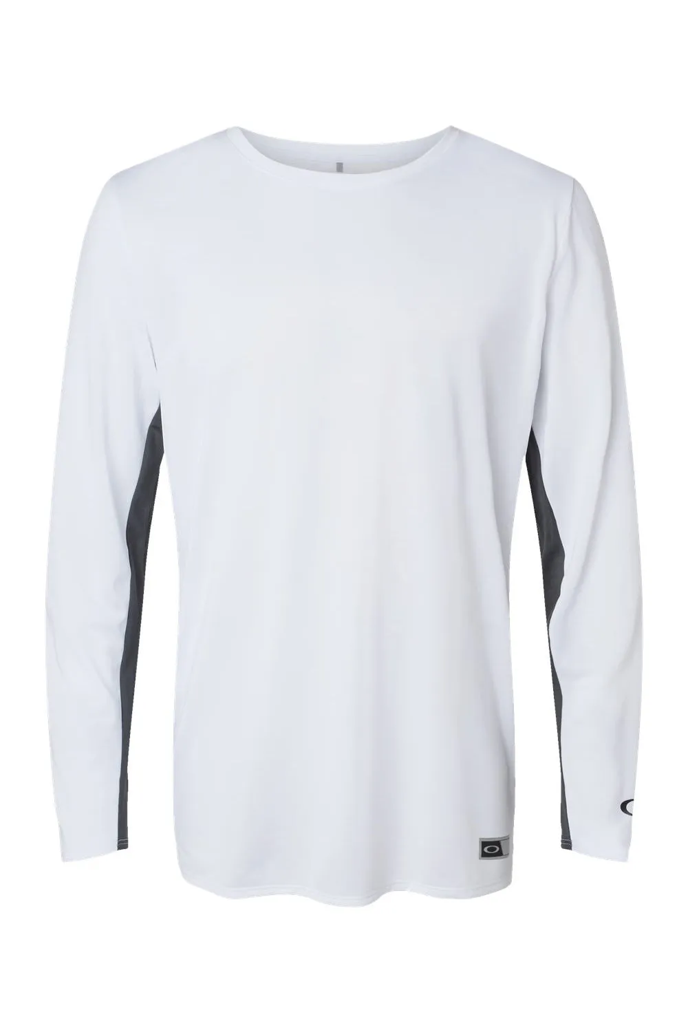 Oakley Mens Team Issue Hydrolix Long Sleeve Crewneck T-Shirt - White